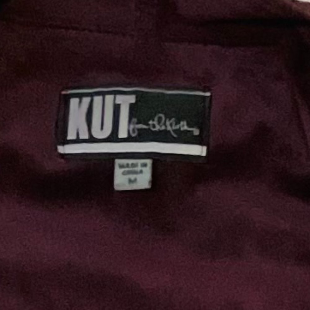 Kut from the Kloth suede material moto jacket M - Picture 2 of 4